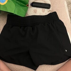 Girls Black Athletic Shorts